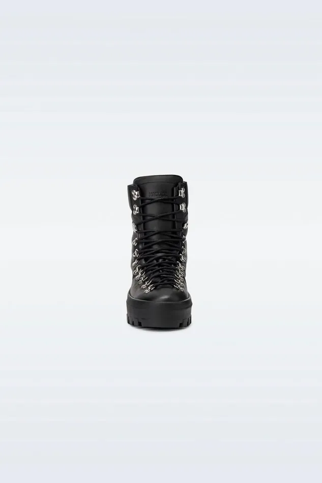 Leather Lined Boots Women Mackage BAINW Leather Midcalf Laceup Boots Black Leather Lined Boots Women Mackage BAINW Leather Midcalf Laceup Boots Black