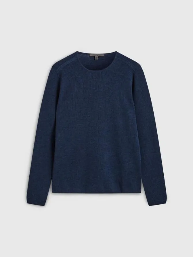 LEIRA CREWNECK SWEATER Black Clothing John Varvatos TShirts