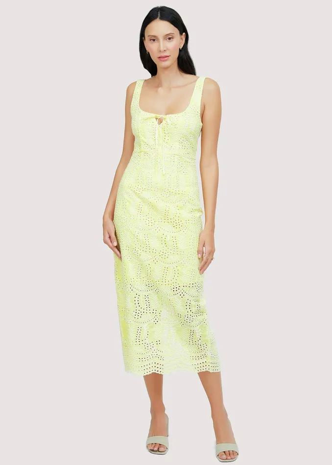 Lemon Drop Maxi Dress Yellow Women Lost Wander Dresses