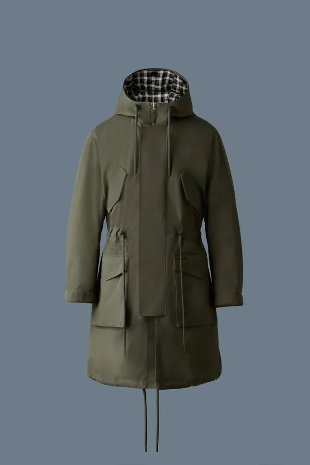 Light Down Jackets Men Mackage DESMOND 3in1 Light Down Long Parka Trench