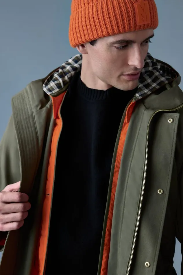 Light Down Jackets Men Mackage DESMOND 3in1 Light Down Long Parka Trench