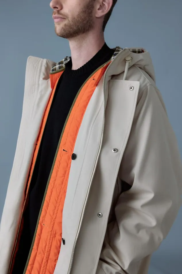 Light Down Jackets Men Mackage DESMOND 3in1 Light Down Long Parka Trench