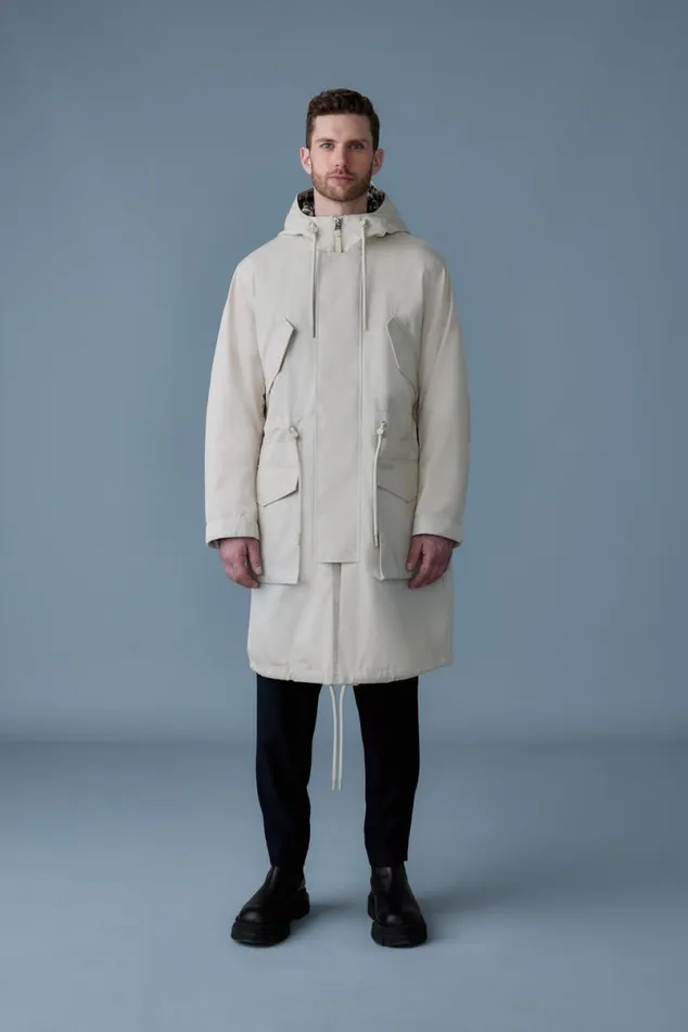 Light Down Jackets Men Mackage DESMOND 3in1 Light Down Long Parka Trench