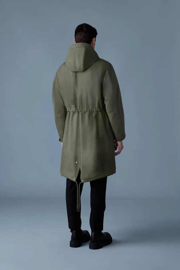 Light Down Jackets Men Mackage DESMOND 3in1 Light Down Long Parka Trench