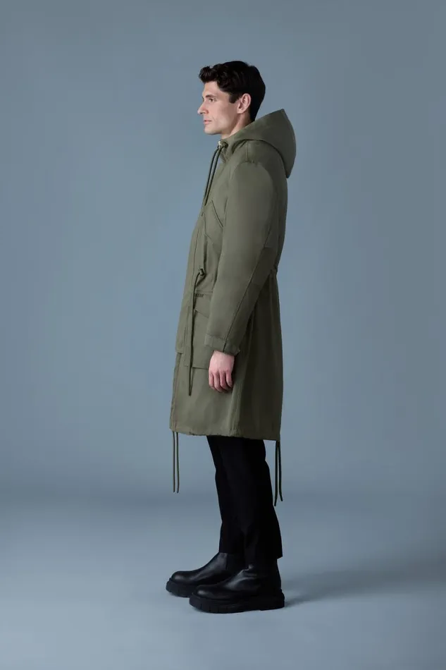 Light Down Jackets Men Mackage DESMOND 3in1 Light Down Long Parka Trench