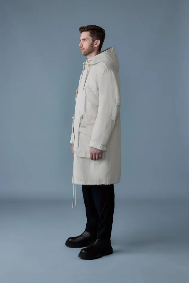 Light Down Jackets Men Mackage DESMOND 3in1 Light Down Long Parka Trench