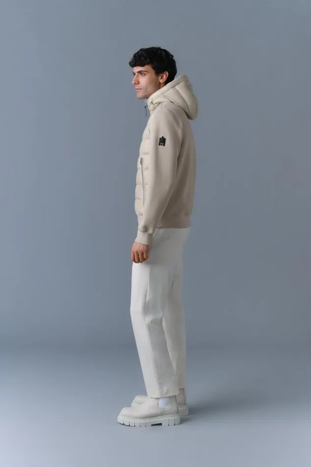 Light Down Jackets Men Mackage FRANKR Hybrid Jacket With Hood Trench