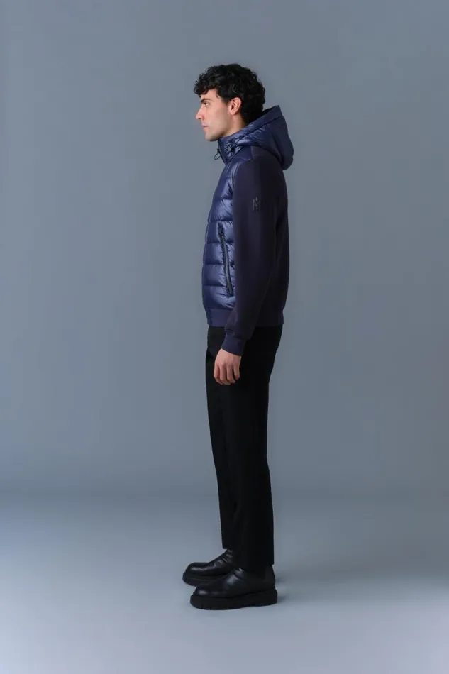 Light Down Jackets Men Mackage FRANKR Hybrid Jacket With Hood Trench