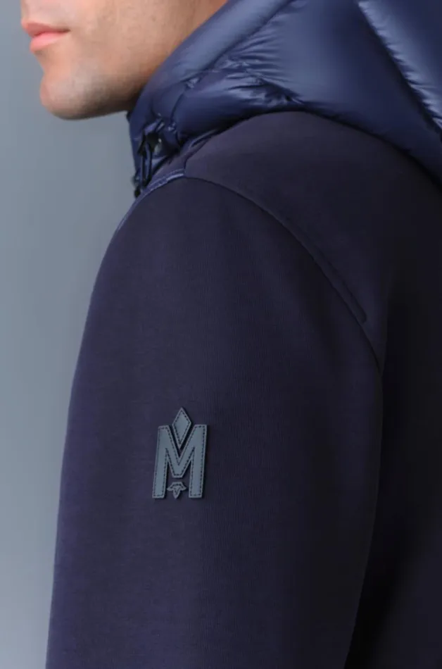 Light Down Jackets Men Mackage FRANKR Hybrid Jacket With Hood Trench