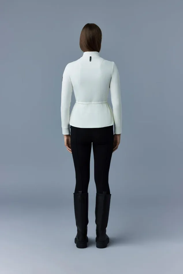 Light Jackets Women Mackage JOYCE Hybrid Jacket With Peplum Black