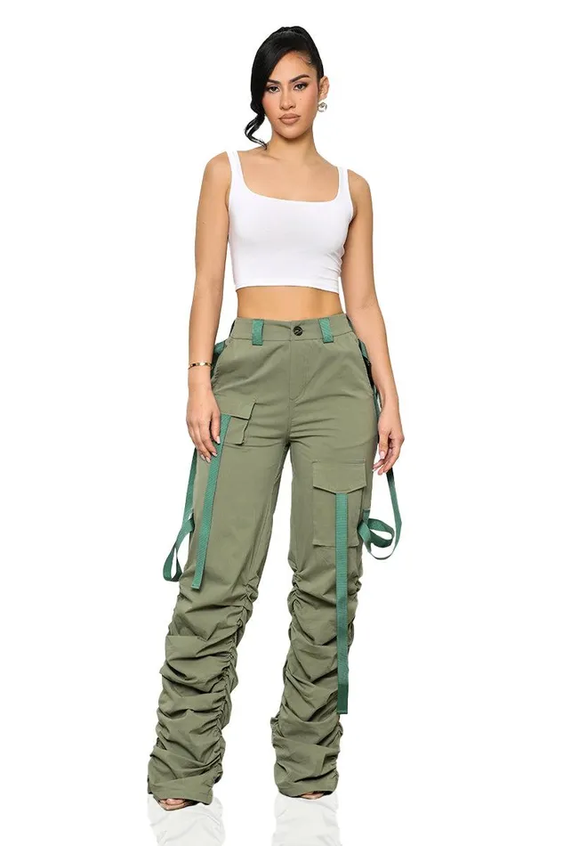 Lilly039s Kloset Bottoms Women Army Brat Cargo Pants OliveFINAL SALE