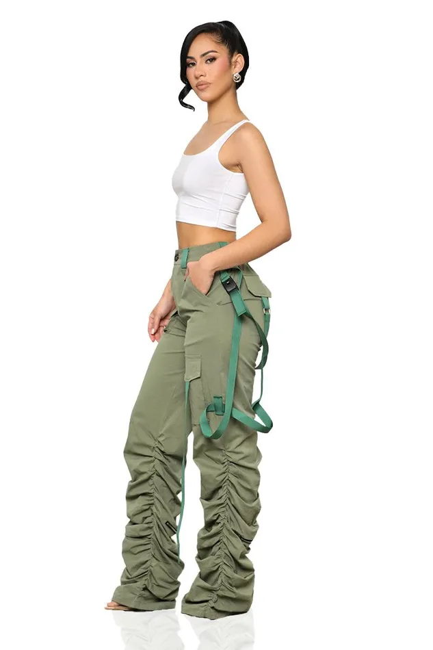 Lilly039s Kloset Bottoms Women Army Brat Cargo Pants OliveFINAL SALE