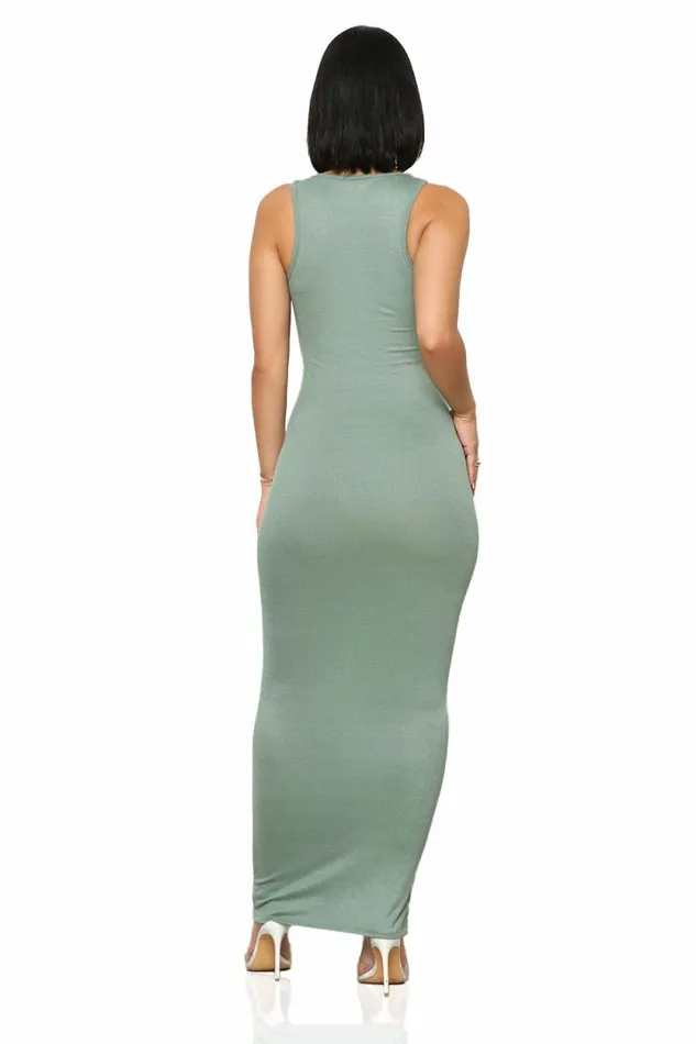 Lilly039s Kloset Dresses Women Draw The Line Ribbed Dress Sage