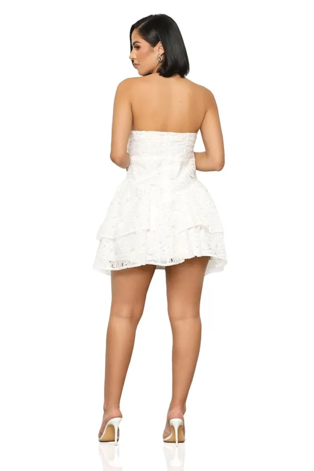 Lilly039s Kloset Dresses Women Lelia 3D Floral White Dress FINAL SALE