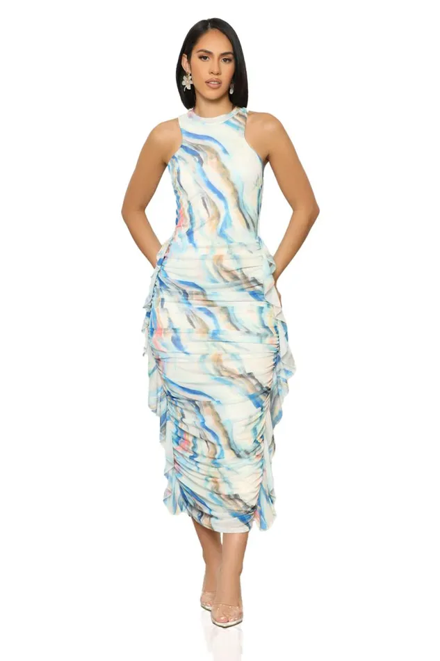 Lilly039s Kloset Dresses Women Ocean Breeze Midi Dress