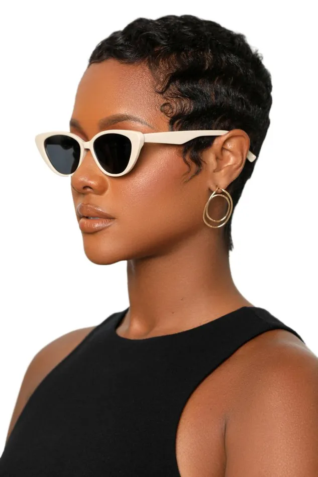 Lilly039s Kloset Eyewear Women Kitty Glam Sunglasses Cream