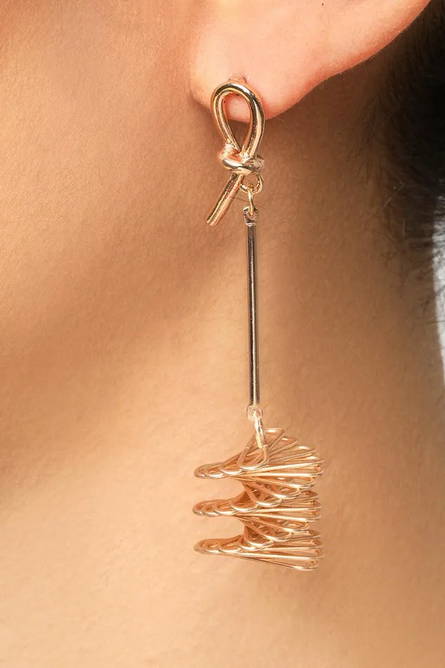 Lilly039s Kloset Jewelry Women Gold Twisted Knot Drop Earrings