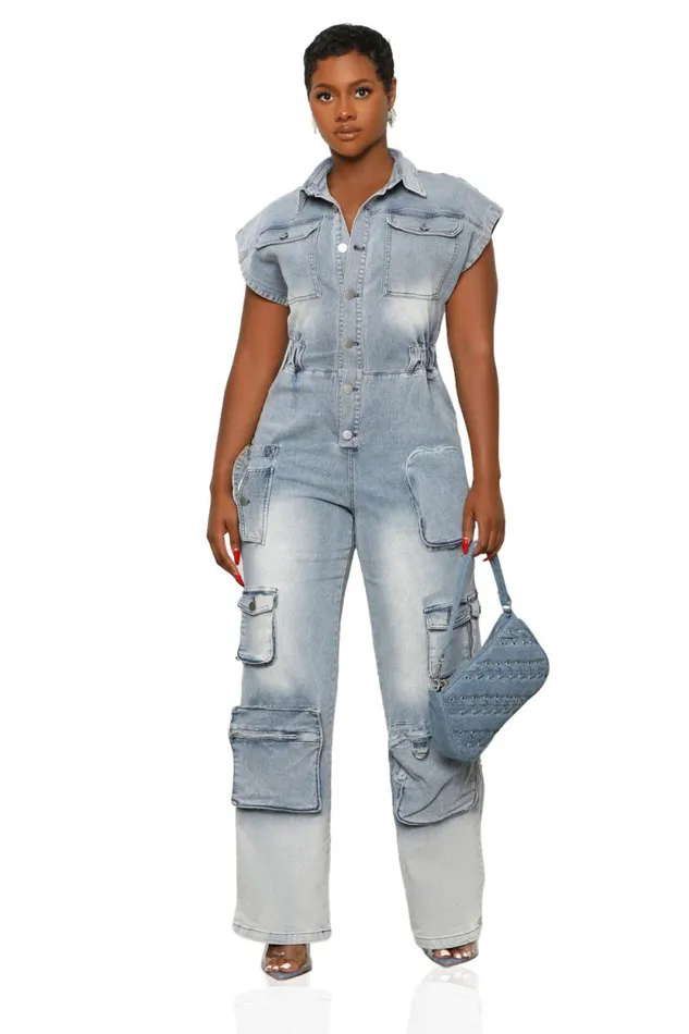 Lilly039s Kloset Jumpsuits and Rompers Women Cargo Utility Jumpsuit