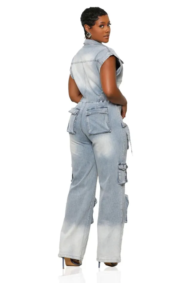 Lilly039s Kloset Jumpsuits and Rompers Women Cargo Utility Jumpsuit