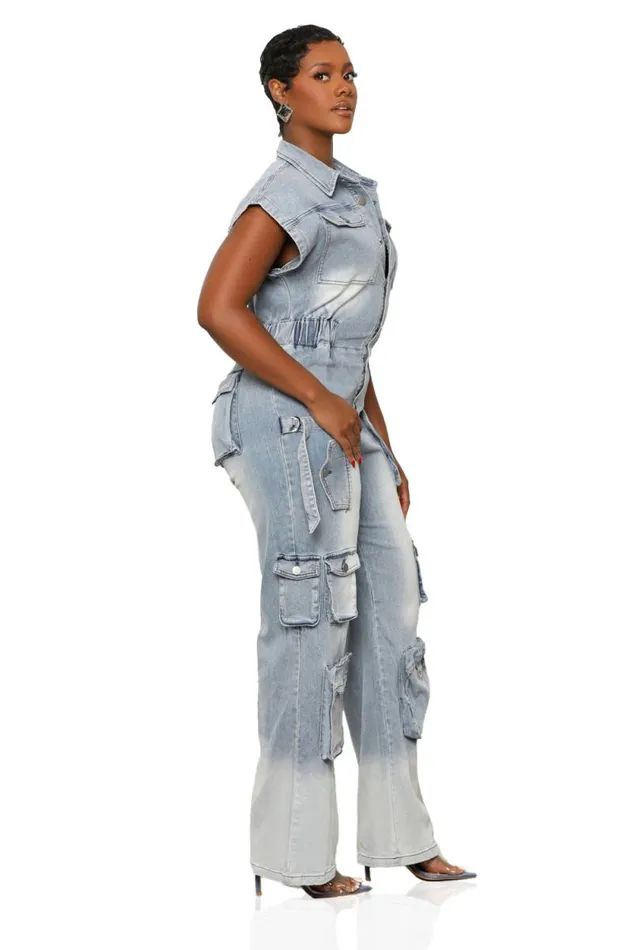 Lilly039s Kloset Jumpsuits and Rompers Women Cargo Utility Jumpsuit