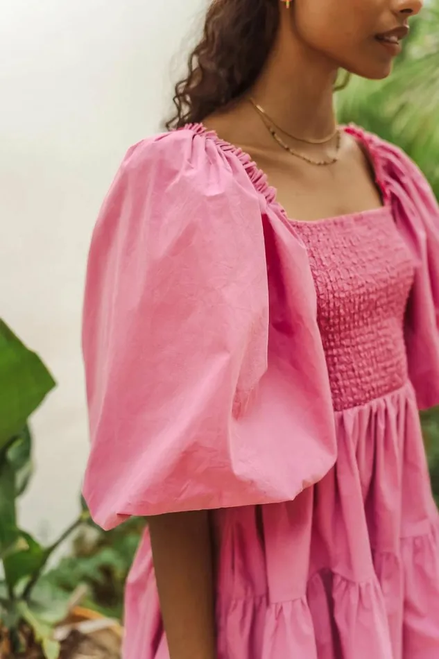 Litzy Mini Dress In Pink Pink Women Bohme Dresses