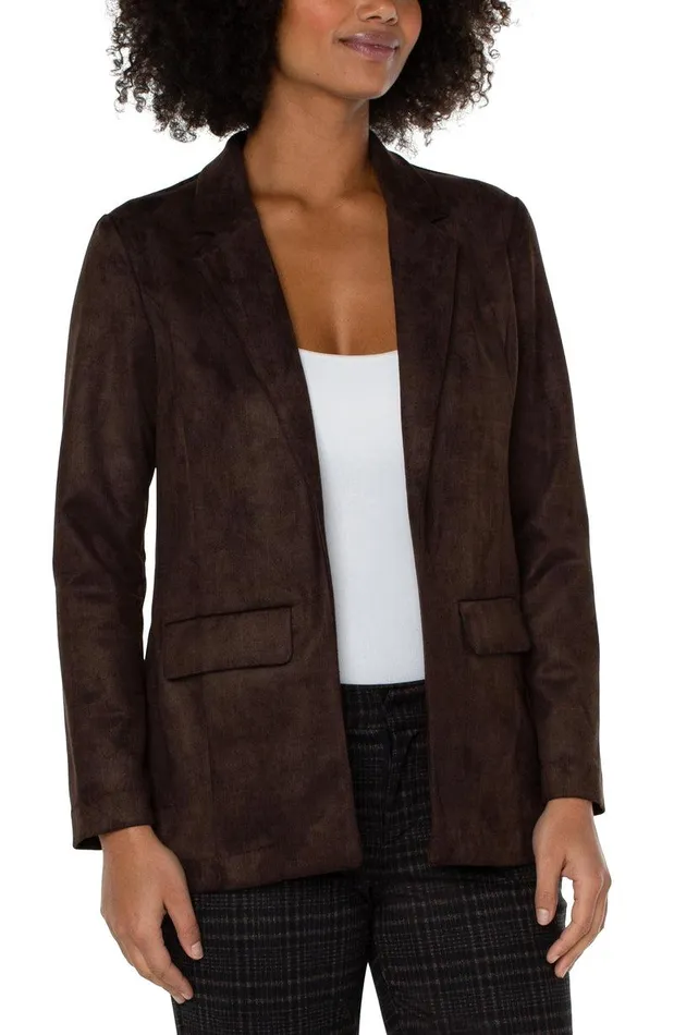 Liverpool Los Angeles BOYFRIEND BLAZER Cedar Brown Broken Geo Women BLAZERS