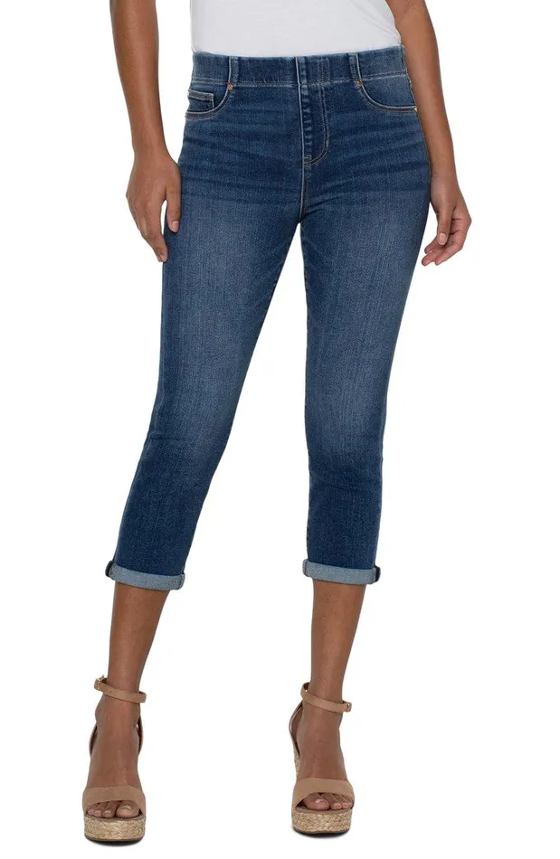 Liverpool Los Angeles CHLOE CROP ROLLED CUFF Fowler Women HIRISE