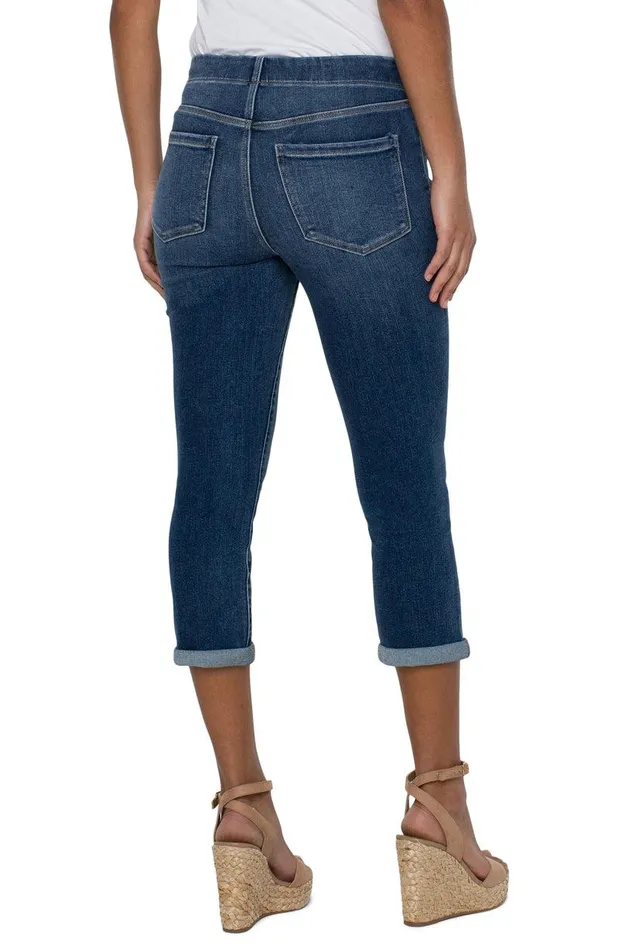 Liverpool Los Angeles CHLOE CROP ROLLED CUFF Fowler Women HIRISE