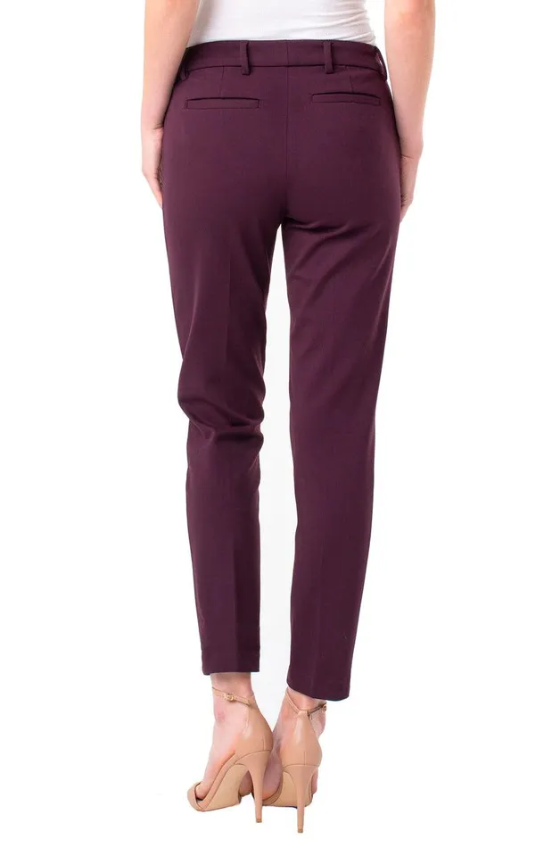 Liverpool Los Angeles KELSEY KNIT TROUSER SUPER STRETCH PONTE Aubergine Women TROUSERS