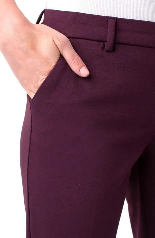 Liverpool Los Angeles KELSEY KNIT TROUSER SUPER STRETCH PONTE Aubergine Women TROUSERS