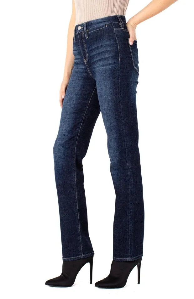 Liverpool Los Angeles KENNEDY STRAIGHT ECO HIRISE WITH WELT POCKETS Castle Women HIRISE