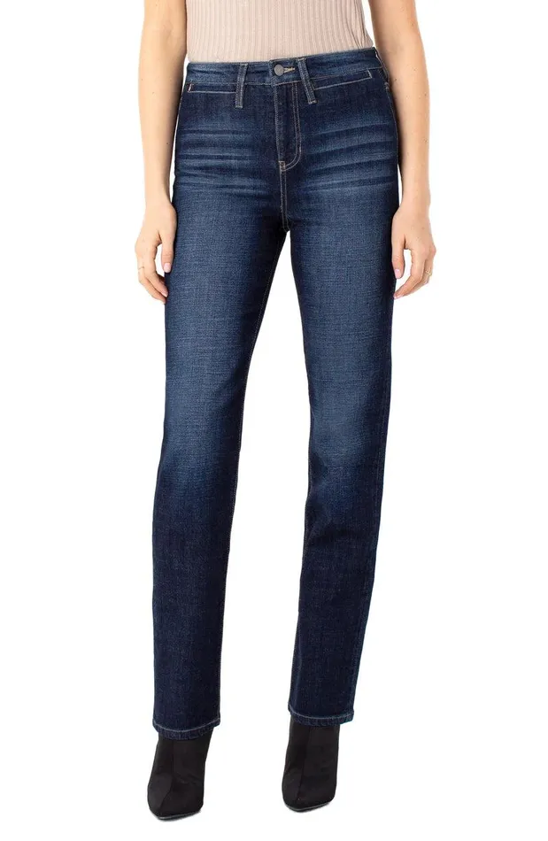 Liverpool Los Angeles KENNEDY STRAIGHT ECO HIRISE WITH WELT POCKETS Castle Women HIRISE
