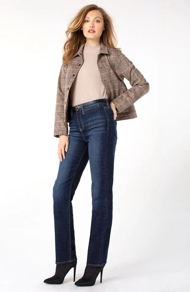 Liverpool Los Angeles KENNEDY STRAIGHT ECO HIRISE WITH WELT POCKETS Castle Women HIRISE