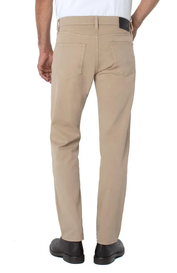 Liverpool Los Angeles REGENT RELAXED STRAIGHT PEACHED COLORED TWILL Khaki Men RELAXED STRAIGHT