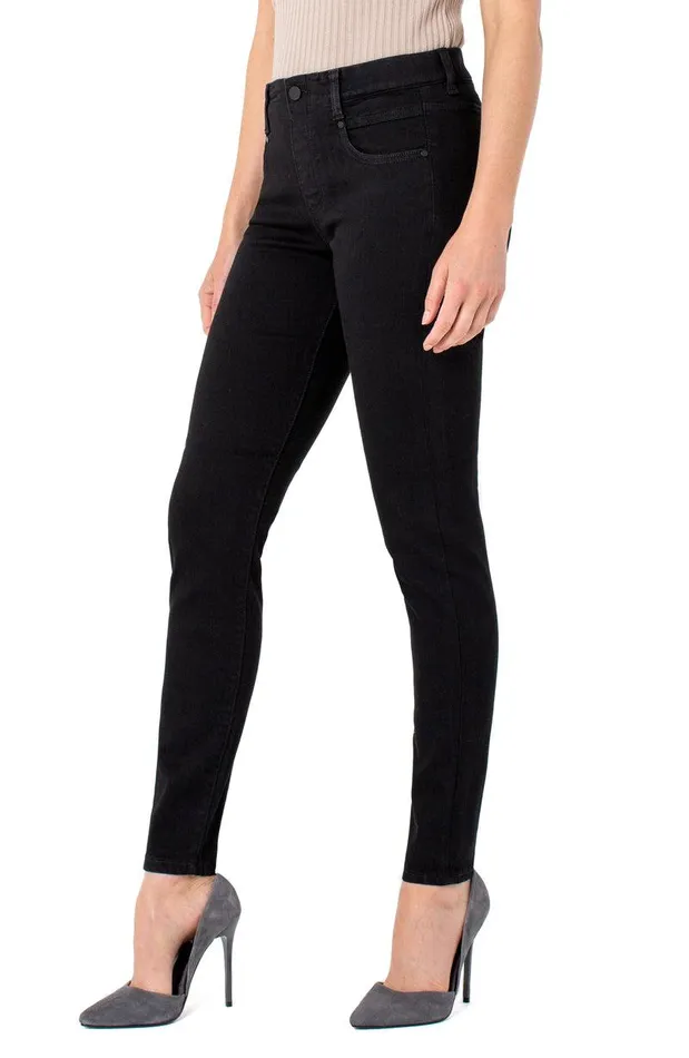 Liverpool Los Angeles THE GIA GLIDER PULLON SKINNY ECO Black Rinse Women SKINNY