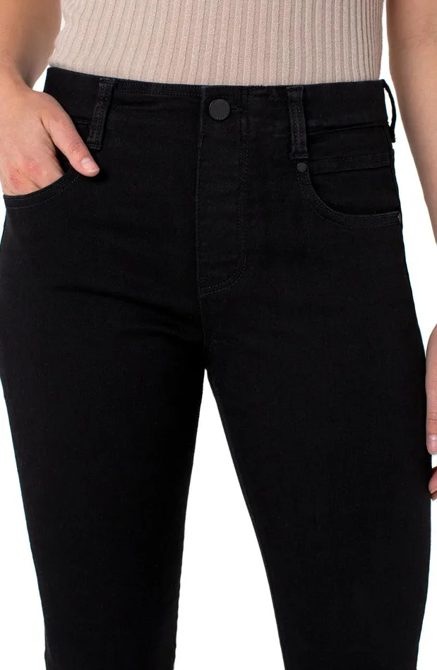 Liverpool Los Angeles THE GIA GLIDER PULLON SKINNY ECO Black Rinse Women SKINNY