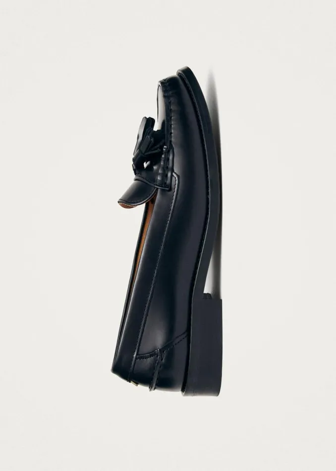 Loafers Women ALOHAS Terrane Black Leather Loafers