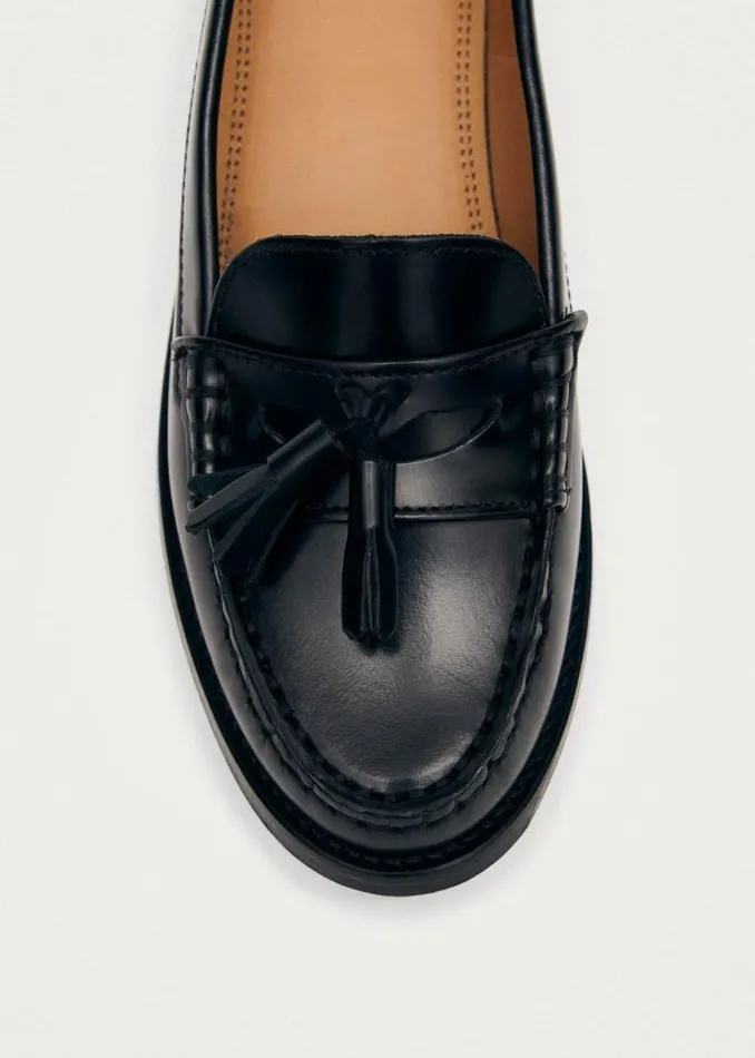 Loafers Women ALOHAS Terrane Black Leather Loafers