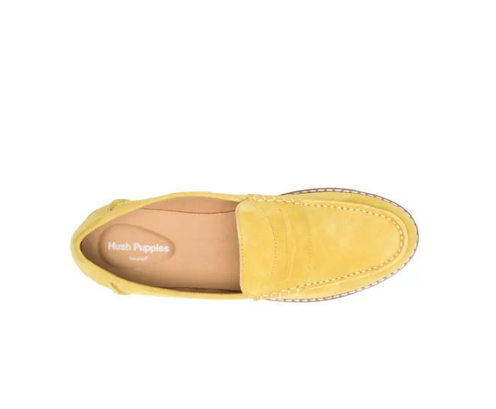 Loafers Women Wren Loafer Lemon Curry Suede Hush Puppies