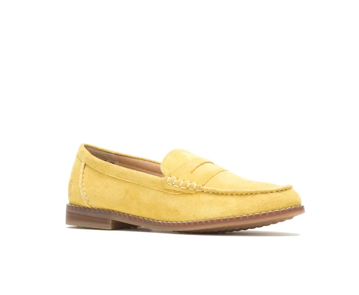 Loafers Women Wren Loafer Lemon Curry Suede Hush Puppies