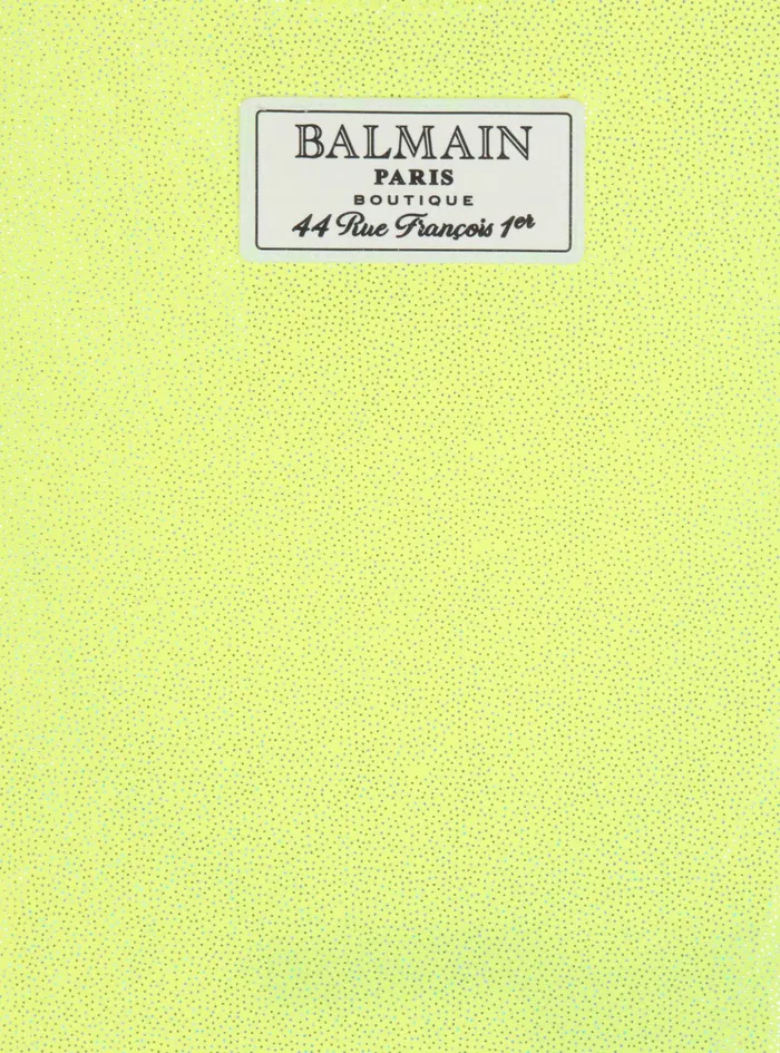 Logo Swimsuit Yellow Kids Balmain
