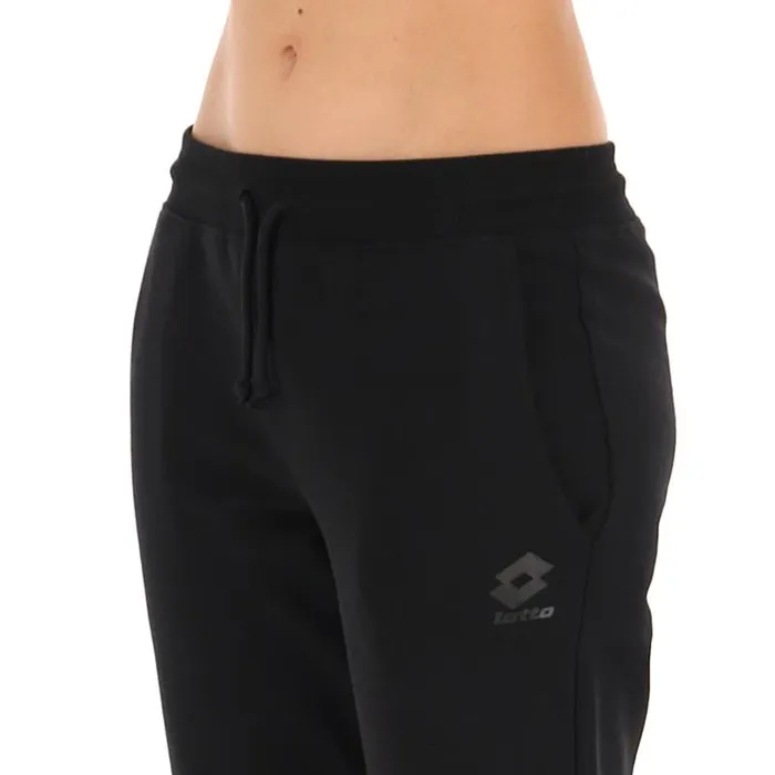Lotto Sport Pants and Leggings Woman SMART W IV PANT All Black Lotto Sport Pants and Leggings Woman SMART W IV PANT All Black