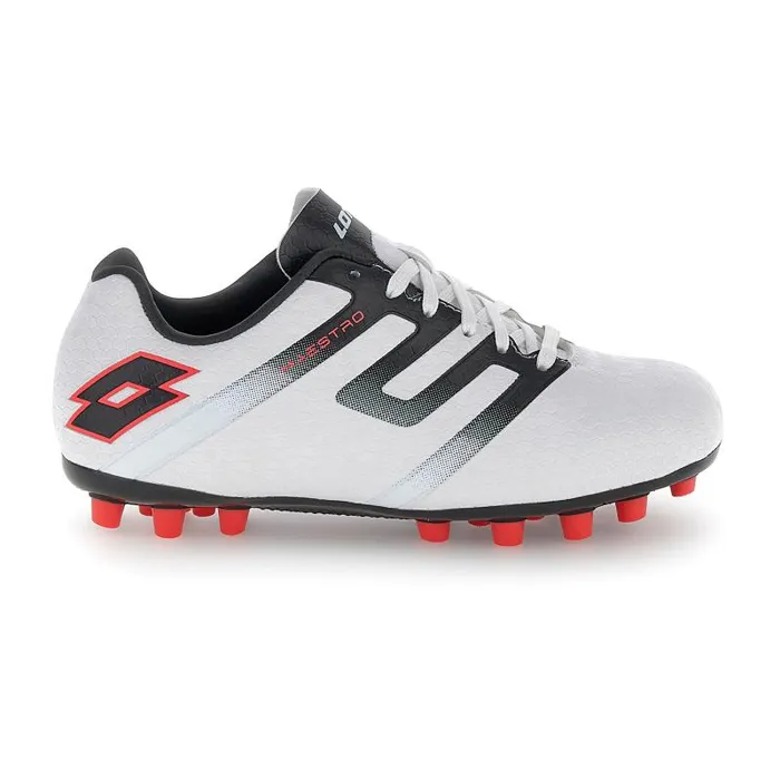 Lotto Sport Shoes ManWomanKids MAESTRO 700 V AGM JR All Whiteall Blackred Fluo