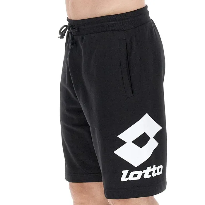 Lotto Sport Shorts and Bermuda Man SMART IV BERMUDA 2 All Black Lotto Sport Shorts and Bermuda Man SMART IV BERMUDA 2 All Black