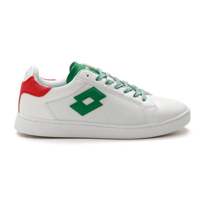 Lotto Sport Sneakers Man 1973 AMF NET Whiteflag Greenflame Red