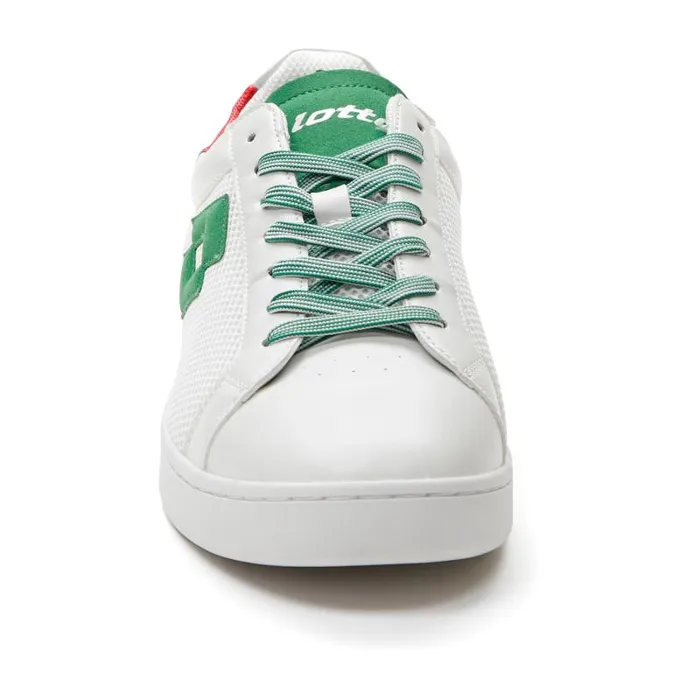 Lotto Sport Sneakers Man 1973 AMF NET Whiteflag Greenflame Red Lotto Sport Sneakers Man 1973 AMF NET Whiteflag Greenflame Red