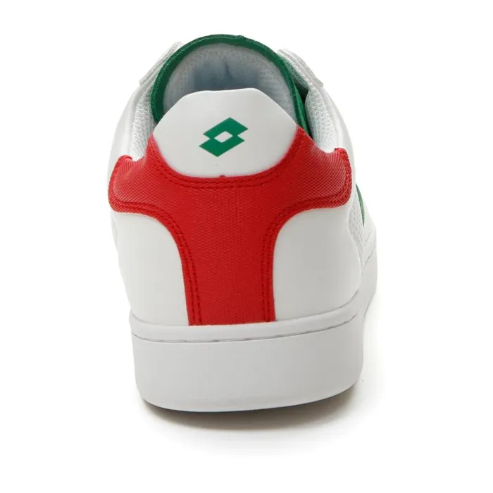 Lotto Sport Sneakers Man 1973 AMF NET Whiteflag Greenflame Red Lotto Sport Sneakers Man 1973 AMF NET Whiteflag Greenflame Red