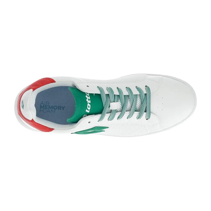 Lotto Sport Sneakers Man 1973 AMF NET Whiteflag Greenflame Red Lotto Sport Sneakers Man 1973 AMF NET Whiteflag Greenflame Red