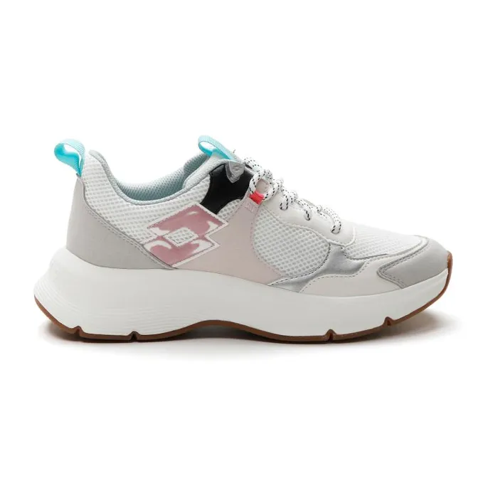 Lotto Sport Sneakers Woman ANTARES AMF W Whitetea Rosemushroom Gray