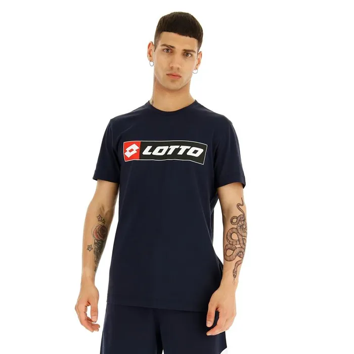 Lotto Sport TShirts Man TEE LOGO JS Navy Blue